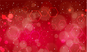 red dotted hexo design free vector